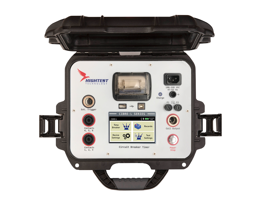 CIBRE-L6B BLUE, 6-Contact Circuit Breaker Timer with Built-in Battery, Bluetooth & Printer